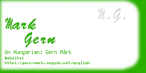 mark gern business card